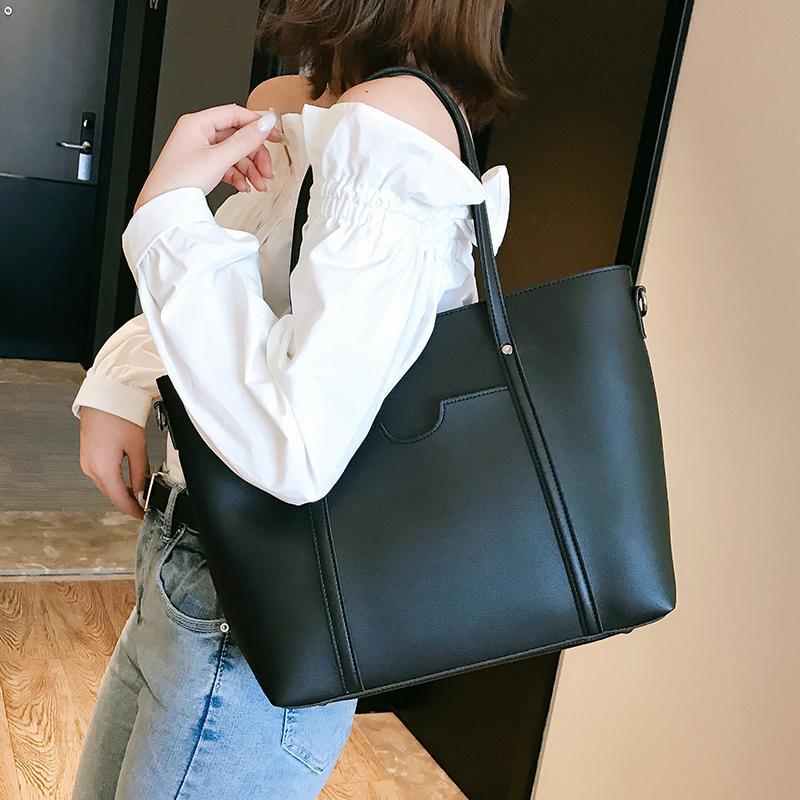 Large Pu Leather Vintage Style Tote Bag