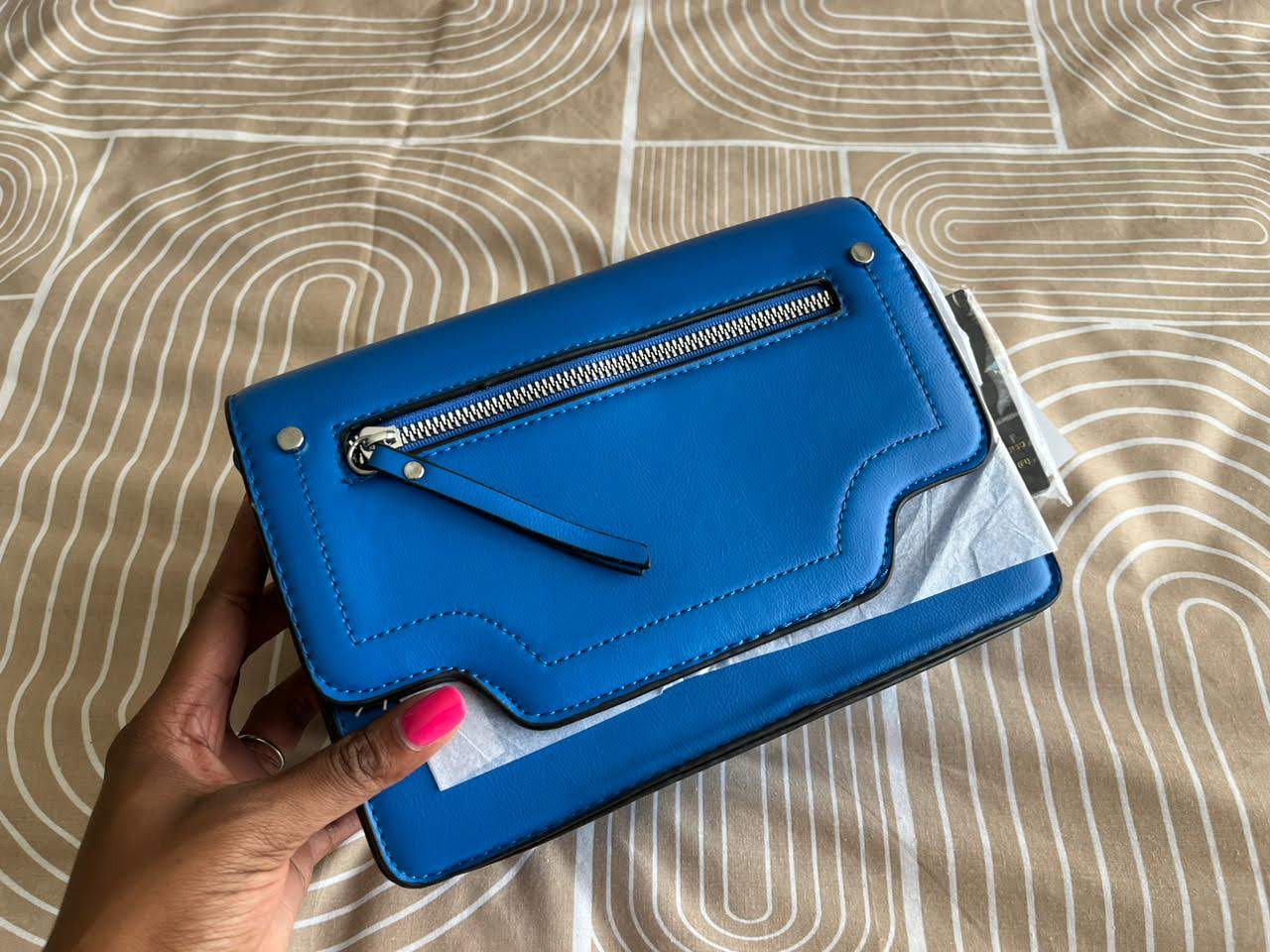 Blue Crossbody Handbag