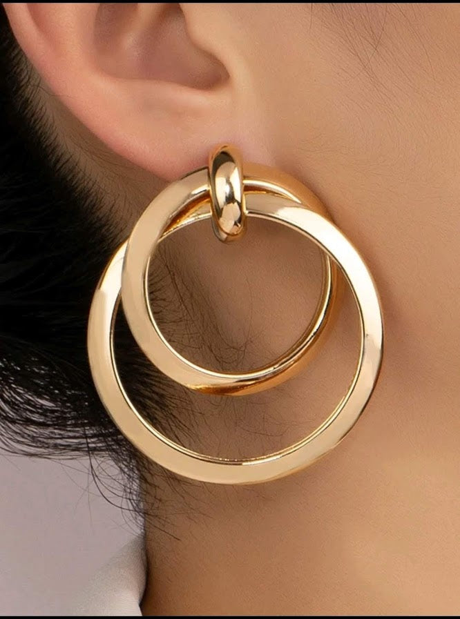 Round Drop Earrings