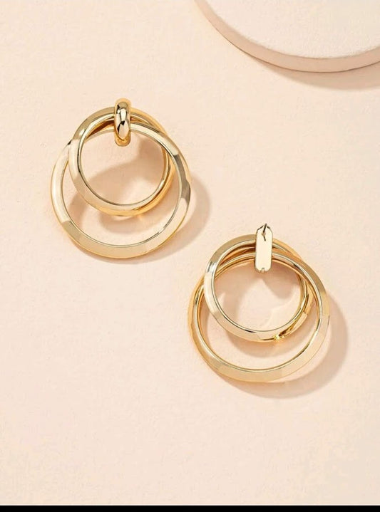 Round Drop Earrings