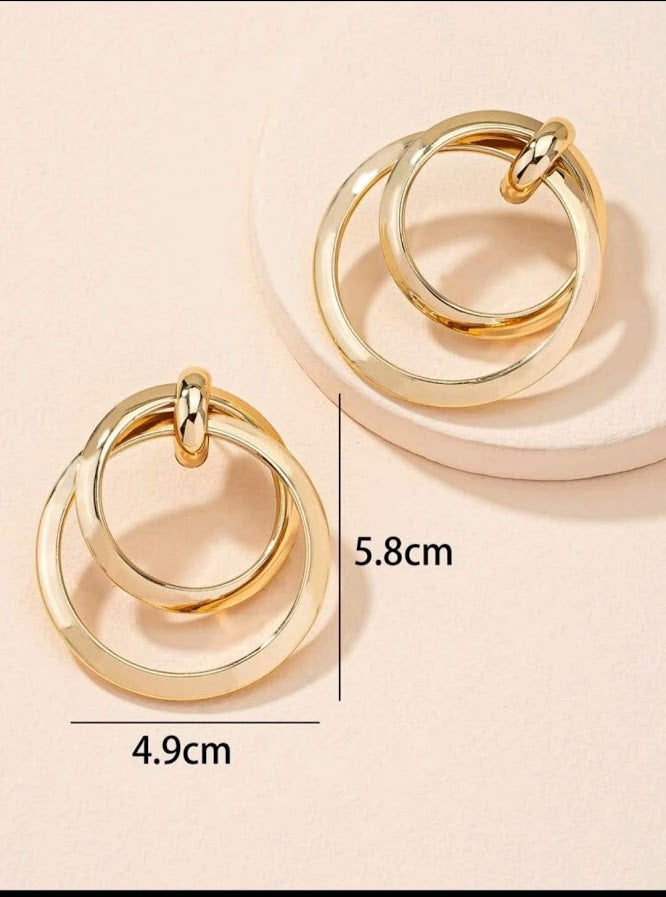 Round Drop Earrings