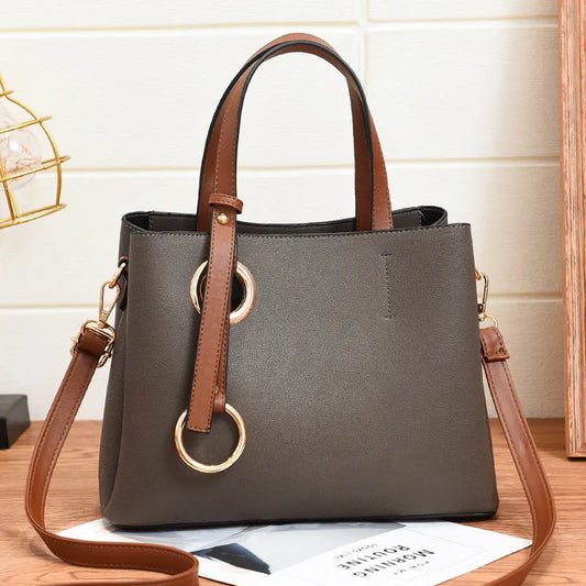 Women's All Seasons Pu Leather Business Handbag